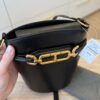 Tom Ford Whitney Palmellato-Effect Small Bucket Bag Black Gold Hardware