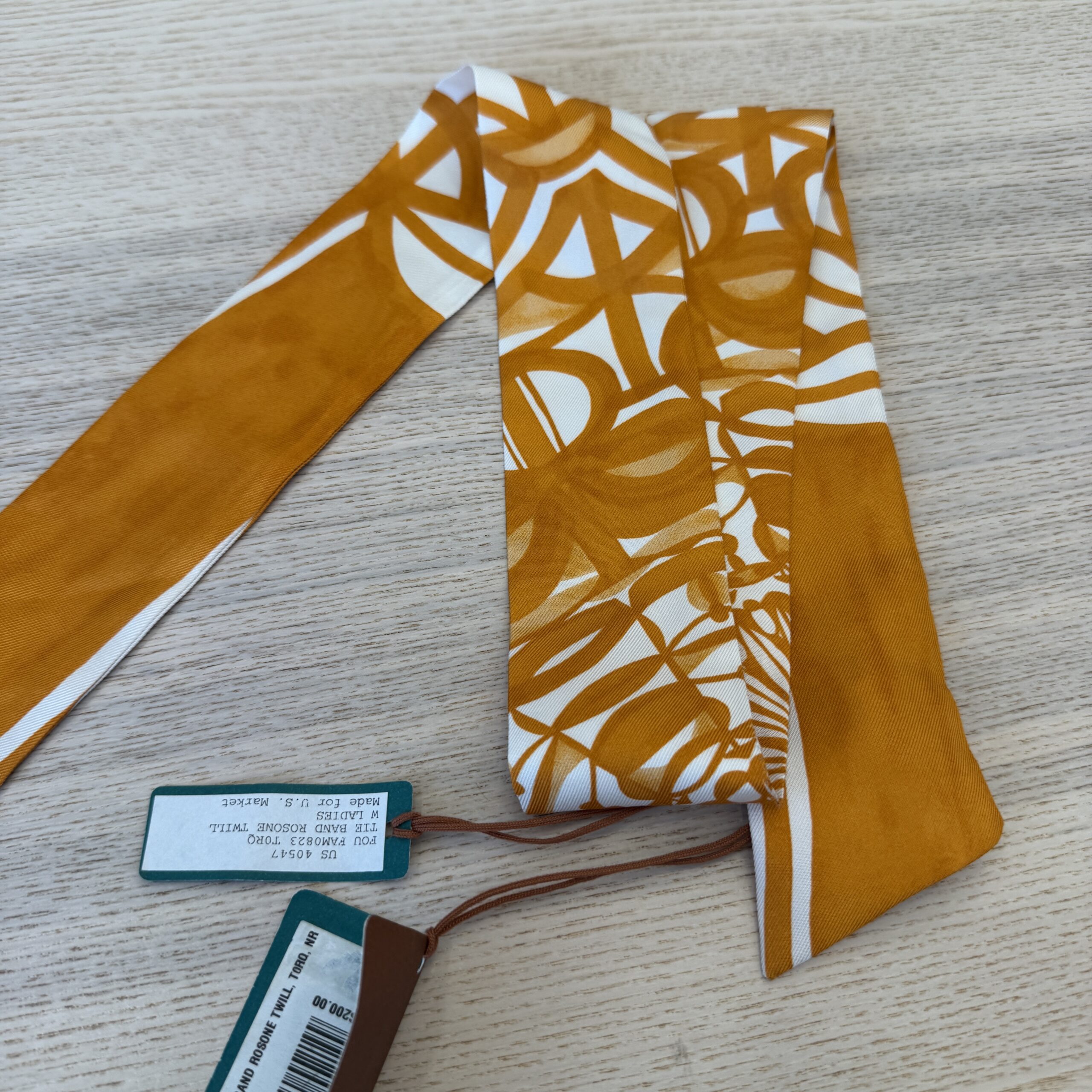 Loro Piana Orange Twilly