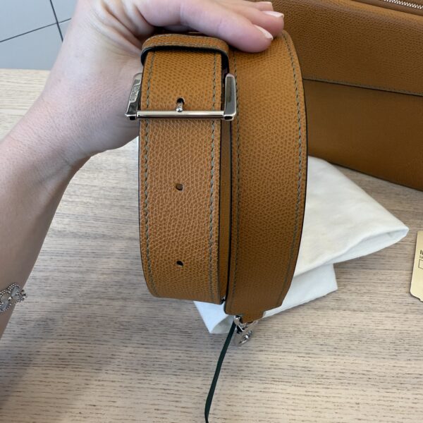 Valextra Pocket Crossbody Bag Havana Brown