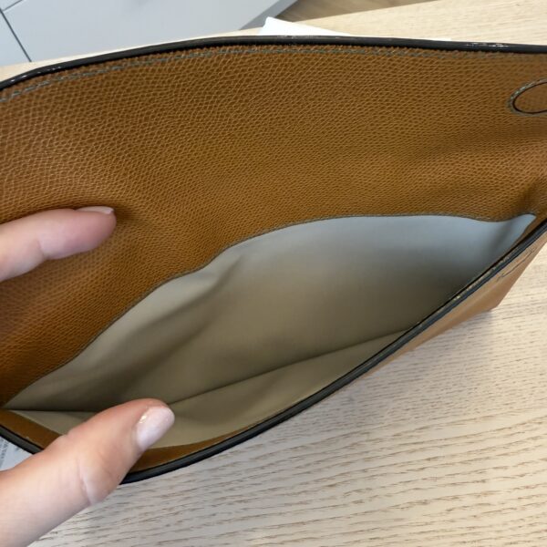 Valextra Pocket Crossbody Bag Havana Brown