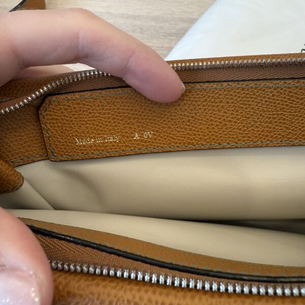 Valextra Pocket Crossbody Bag Havana Brown