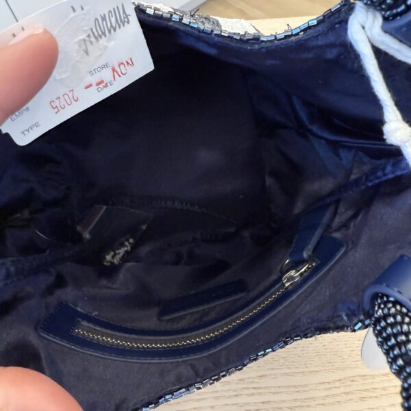 Staud Cote Beaded Bag Breton Stripe