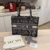 Christian Dior Canvas Embroidered Small Dioriviera Toile De Jouy Book Tote Blue