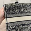Christian Dior Canvas Embroidered Small Dioriviera Toile De Jouy Book Tote Blue