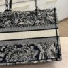 Christian Dior Canvas Embroidered Small Dioriviera Toile De Jouy Book Tote Blue