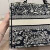 Christian Dior Canvas Embroidered Small Dioriviera Toile De Jouy Book Tote Blue