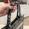 Christian Dior Canvas Embroidered Small Dioriviera Toile De Jouy Book Tote Blue