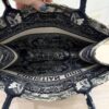 Christian Dior Canvas Embroidered Small Dioriviera Toile De Jouy Book Tote Blue