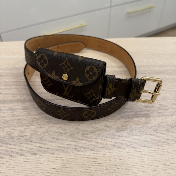 Louis Vuitton Monogram Ceinture Pochette Solo Belt 95 38