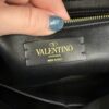 Valentino Garavani Nappa Large Roman Stud Shoulder Bag Black