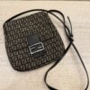 Fendi Zucchino Vitello Tube Messenger Bag Testa di Moro Beige