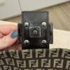 Fendi Zucchino Vitello Tube Messenger Bag Testa di Moro Beige