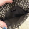 Fendi Zucchino Vitello Tube Messenger Bag Testa di Moro Beige