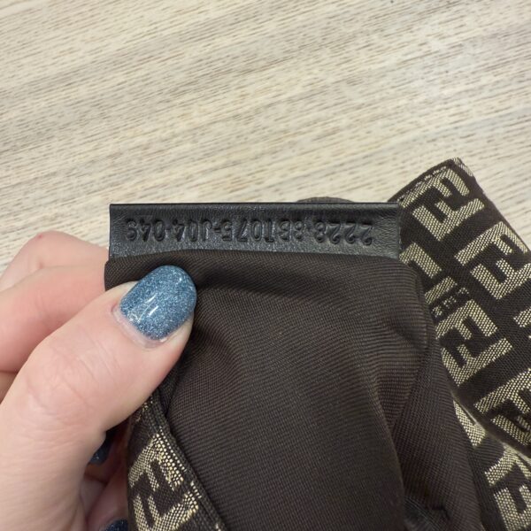 Fendi Zucchino Vitello Tube Messenger Bag Testa di Moro Beige