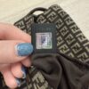 Fendi Zucchino Vitello Tube Messenger Bag Testa di Moro Beige