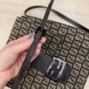 Fendi Zucchino Vitello Tube Messenger Bag Testa di Moro Beige