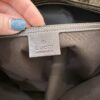 Gucci GG Supreme Monogram Medium Zippered Shopping Tote Dark Brown