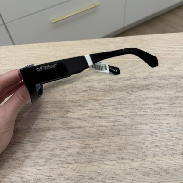 Off White Matera Acetate Rectangle Sunglasses Black