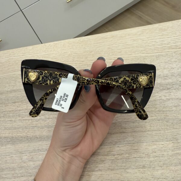 Dolce and Gabbana Black and Gold Sunglasses