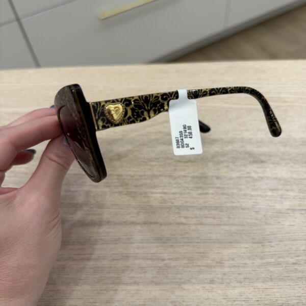Dolce and Gabbana Black and Gold Sunglasses
