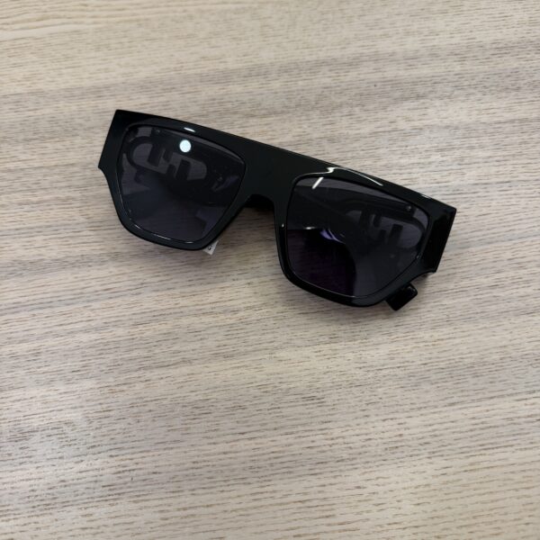 Fendi O'Lock Acetate Geometric Sunglasses Black
