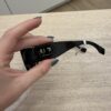 Fendi O'Lock Acetate Geometric Sunglasses Black
