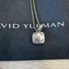 David Yurman Petite Albion Pendant Necklace Sterling Silver with Pavé Diamonds, 7mm
