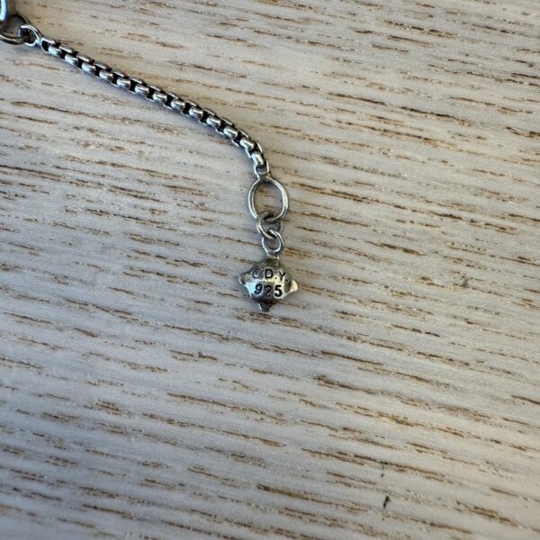 David Yurman Petite Albion Pendant Necklace Sterling Silver with Pavé Diamonds, 7mm