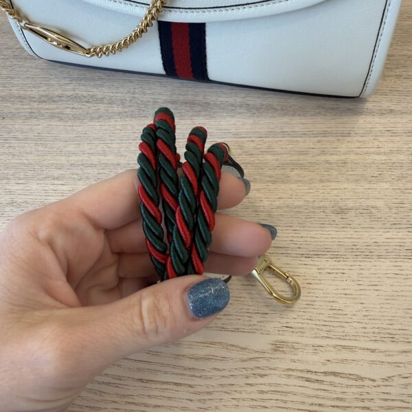 Gucci Rajah Web Chain Shoulder Bag Leather Small