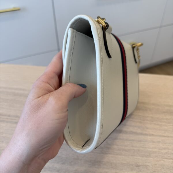 Gucci Rajah Web Chain Shoulder Bag Leather Small