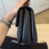 Chanel Lambskin Quilted Small Trendy CC Dual Handle Flap Bag Black Gold Hardware