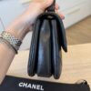 Chanel Lambskin Quilted Small Trendy CC Dual Handle Flap Bag Black Gold Hardware