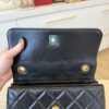 Chanel Lambskin Quilted Small Trendy CC Dual Handle Flap Bag Black Gold Hardware