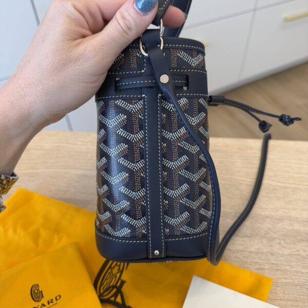 Goyard Goyardine Petit Flot Mini Bucket Bag Marine Bleu