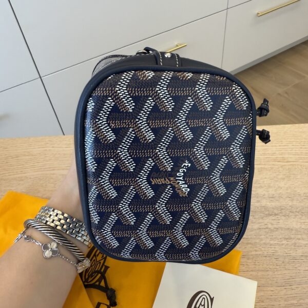 Goyard Goyardine Petit Flot Mini Bucket Bag Marine Bleu
