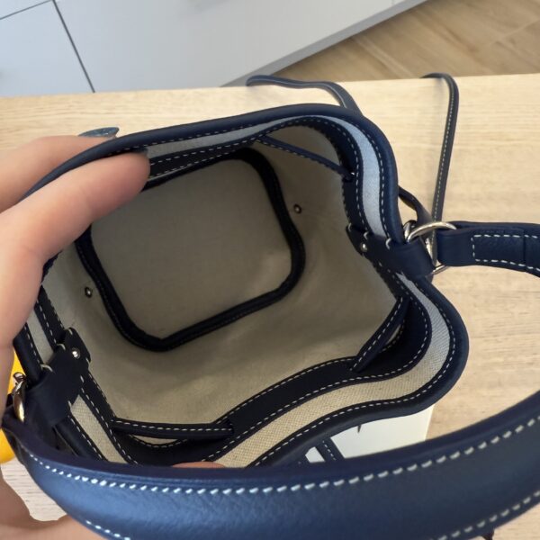 Goyard Goyardine Petit Flot Mini Bucket Bag Marine Bleu