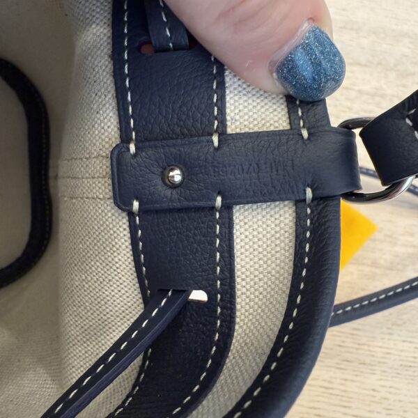 Goyard Goyardine Petit Flot Mini Bucket Bag Marine Bleu
