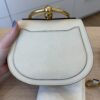 Chloe Calfskin Suede Small Nile Bracelet Bag White