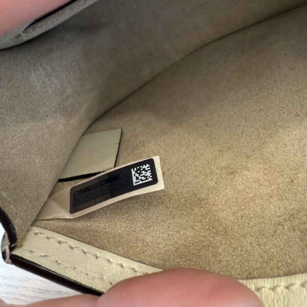 Chloe Calfskin Suede Small Nile Bracelet Bag White