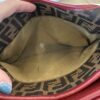 Fendi Zucca Chef Tote Bag in Brown and Red