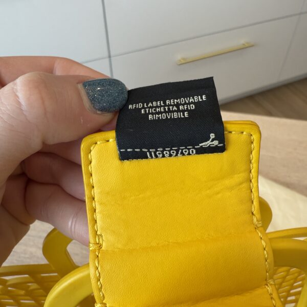 Fendi Recycled Plastic Vitello Liberty Matte Small Fendi Basket Limone