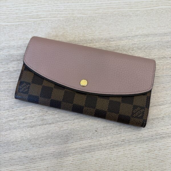 Louis Vuitton Damier Ebene Normandy Wallet Magnolia