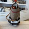 Burberry Canvas Mega Check Medium Ashby Hobo Saddle Brown