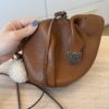 Loewe Calfskin Shearling Mini Bunny Western Crossbody Bag Walnut