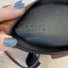 Loewe Calfskin Shearling Mini Bunny Western Crossbody Bag Walnut