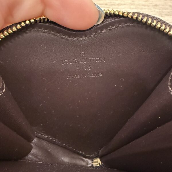 Louis Vuitton Heart Coin Purse Limited Edition Monogram Vernis Rayures