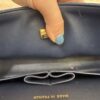 Chanel Printed Denim Quilted Medium Double Flap Dark Blue