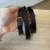 Givenchy 20MM Voyou V2 Calf Belt 36/90 CM Black