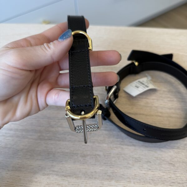Givenchy 20MM Voyou V2 Calf Belt 36/90 CM Black