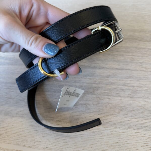 Givenchy 20MM Voyou V2 Calf Belt 36/90 CM Black